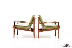 Pair of Easychairs, Model 118 by Grete Jalk