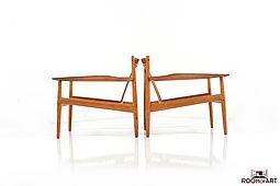 Pair of Easychairs in Teak by Grete Jalk