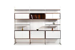 Poul Nørreklit Danish Modern Shelfsystem with Aluminum 1960s