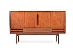 Mid Century danish Highboard in Teak