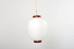Opal glass Pendant by Bent Karlby