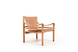 Sirocco Easychair by Arne Norell Leather and Ash