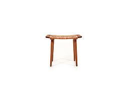 Early 1950s Danish Teak & Oak Footstool