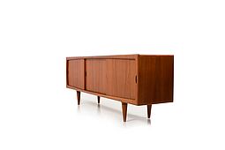 Mid Century low Danish Teak Sideboard by H.P. Hansen c.1960