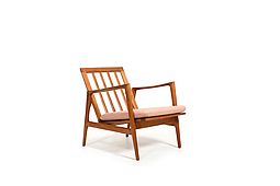 Mid Century IKEA Easychair in solid Oak from 1954