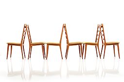 1950s Set of Six Dinner Chairs