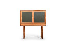 Outstanding Danish Oak and Formica Cabinet 1960s