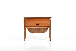 Mid Century danish Sewing Table in Teak