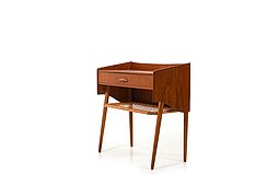 Early 1950s Danish Teak and Oak Entry Chest