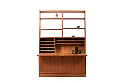1960s Danish Bookshelf Cabinet by Poul Hundevad
