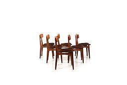 Set of 6 Danish Teak Dining Chairs by Farstrup Møbler