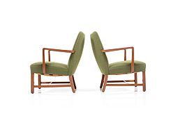 Set of Early Danish Lounge Chairs probably by Jacob Kjaer 1930s-1940s