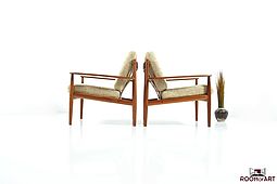 Pair of Easychairs, Model 118 by Grete Jalk 