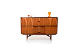 Mid Century Danish Highboard in Teak