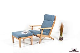 GE-290 / Lounge Chair in Oak by Hans J. Wegner