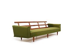 Mid Century High-Quality Danish Teak 4-Seater Sofa