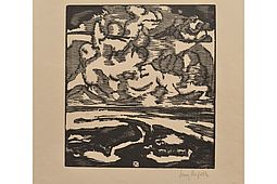 Max KAHLKE (1892-1929) Woodcut