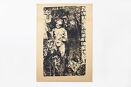 Joachim DUNKEL (1925-2002) Wood Engraving Nude