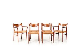 Danish Teak Dining Chairs by Arne Wahl Iversen Glyngøre Stolefabrik