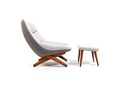 Illum Wikkelsø Lounge Chair Model 'ML91' 1950s / New Upholstered!
