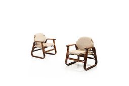 Pair of Mid Century Danish Bamboo Chairs, 1960s