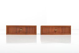 Pair of Bedside Drawers in Teak