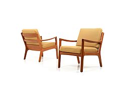 Pair of Senator Easychairs by Ole Wanscher