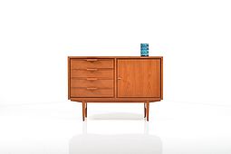 Small Teak Wooden Sideboard