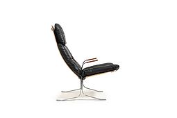 Ingmar Relling Siesta Arm Rests Lounge Chair in Steel 1970s