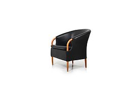High Quality black Leather Easychair