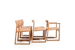 Børge Mogensen BM61 & BM62 Dining Chairs in Oak and Cane