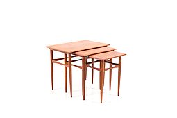 Mid Century Danish Nesting Tables in Teak