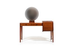 Early Danish Teak & Oak Dressing Table c.1950