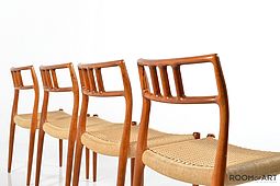 Four Dining Chairs, Model 79 by N.O.Moller