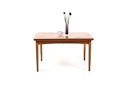 Mid Century Danish Dining Table in Teak and Oak