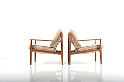 Pair of Easychairs, Model 118 by Grete Jalk