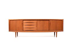 Danish Teak Wooden Sideboard by Gunni Omann for ACO