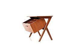Mid Century danish Sewing Table in Teak