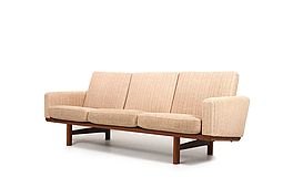 GE-236 /3 Sofa in solid Teak by Hans J. Wegner for Getama