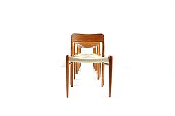 Set of 6 Dining Chairs by Niels O.Moller
