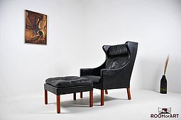 Wing Chair 2204/2202 by Børge Mogensen