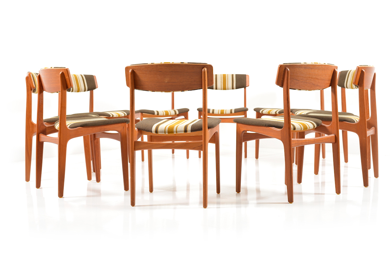 Rare Set of 10 Dinner Chairs by Thorsø Stolefabrik - Room of Art